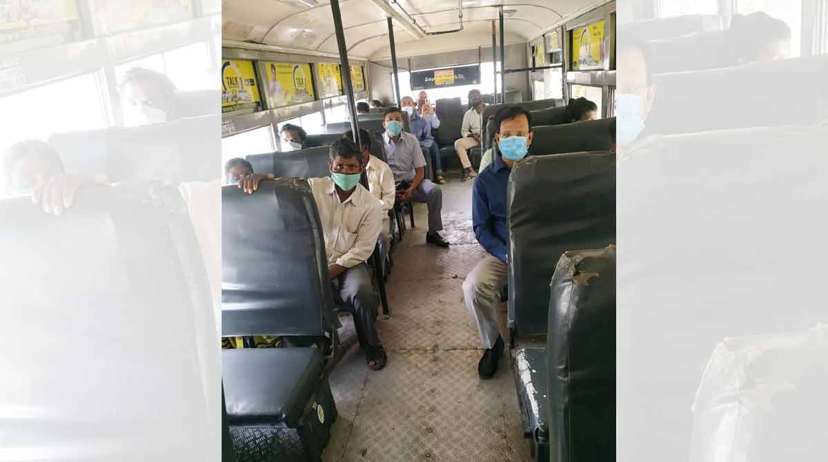 WATCH: Sajjanar takes an incognito trip on TSRTC bus