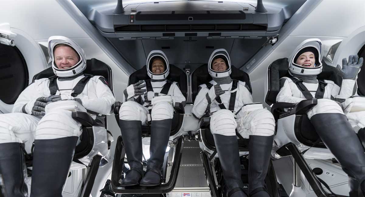 SpaceX launches spaceship with first-ever fully civilian crew on board