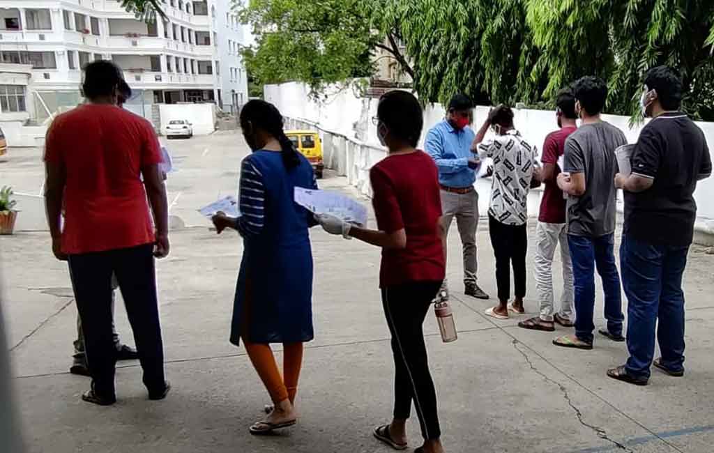 Telangana: NEET UG commences amid Covid-19 safety protocols