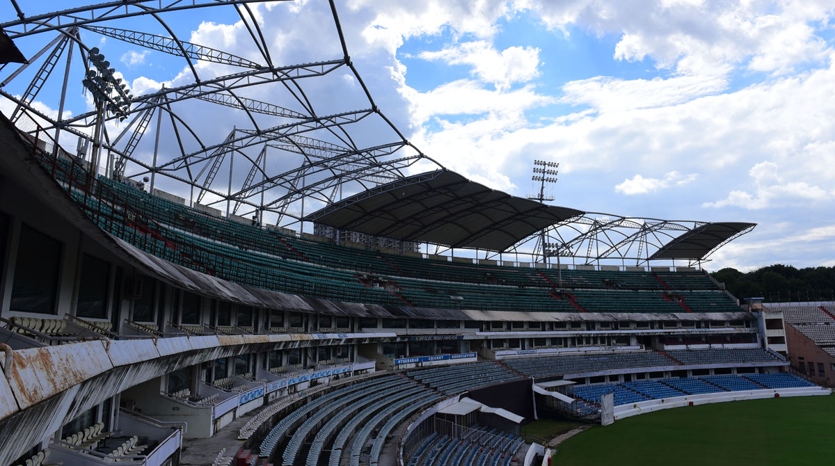 Uppal stadium in shambles