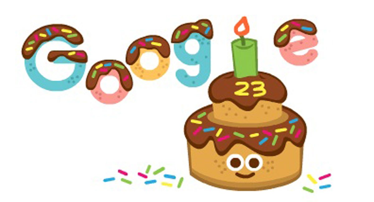 Google celebrates 23rd birthday with a special doodle