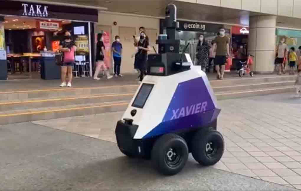 Watch: Robots patrol Singapore streets to monitor bad social behaviour 