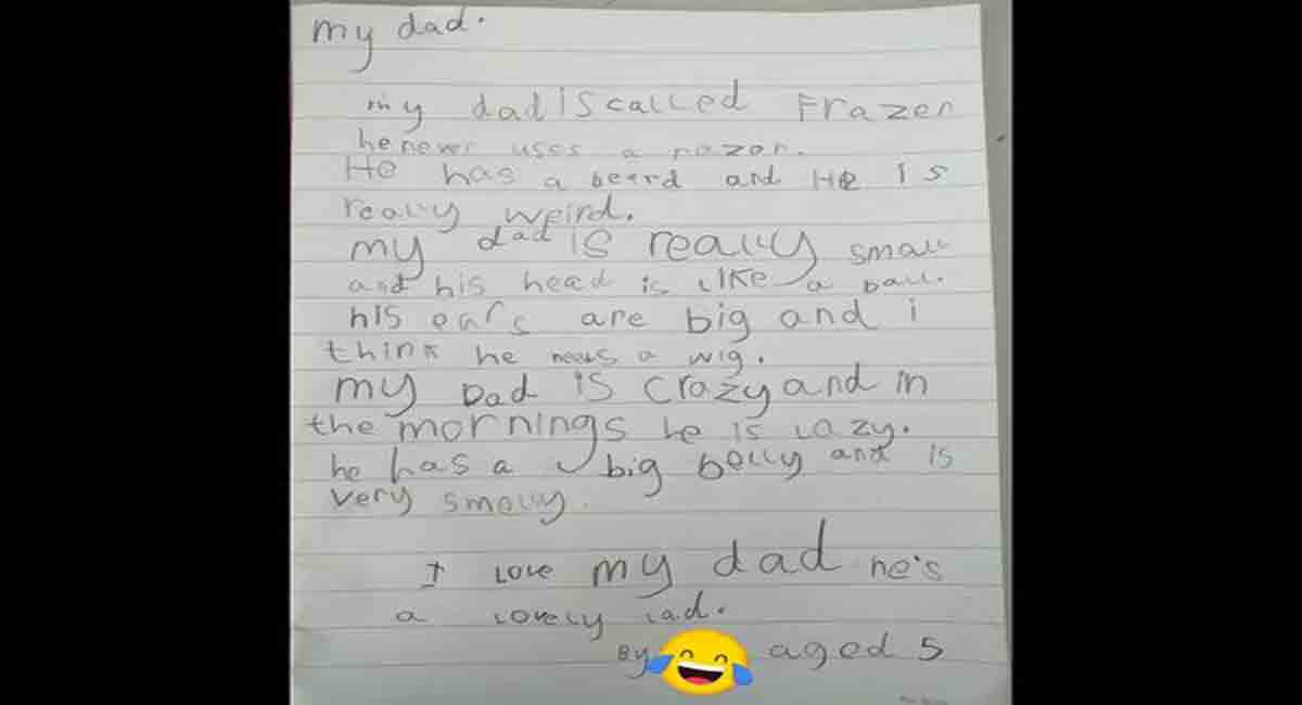 This kid’s poem on her ‘smelly dad’ will leave you in splits