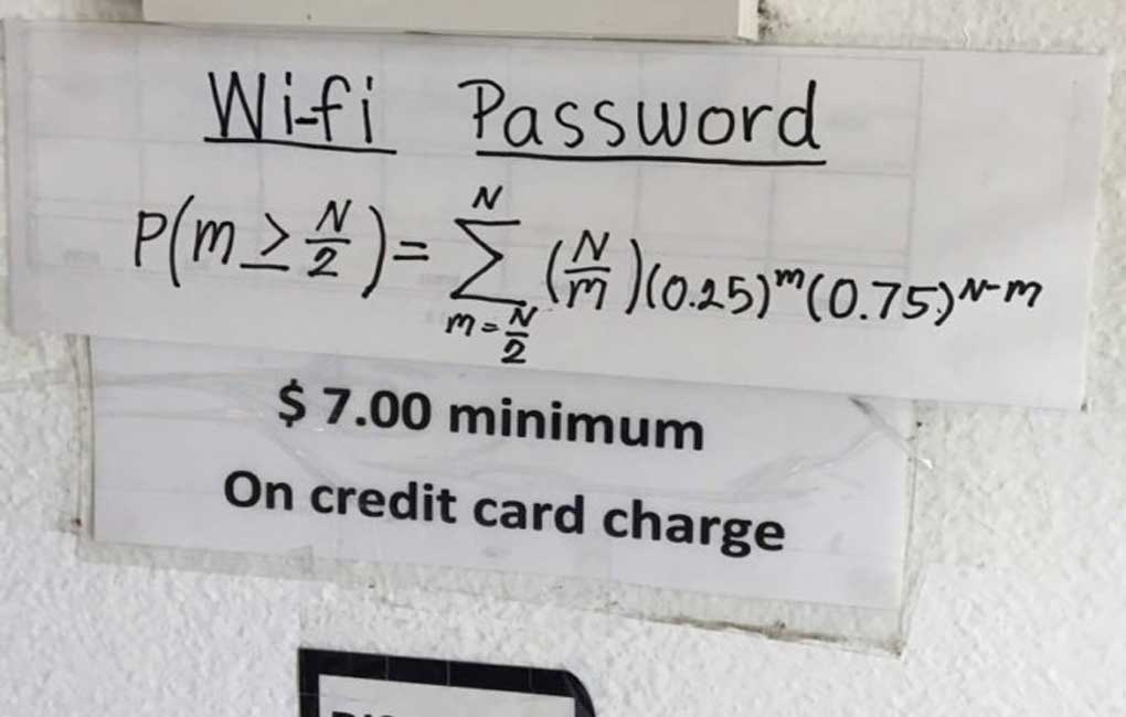 Want to access Wi-Fi password? Solve this math equation