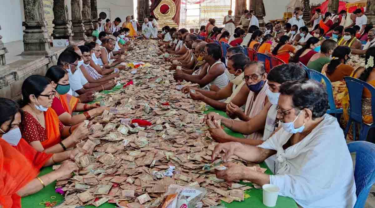 Bhadradri temple hundi collects Rs 1.7 cr