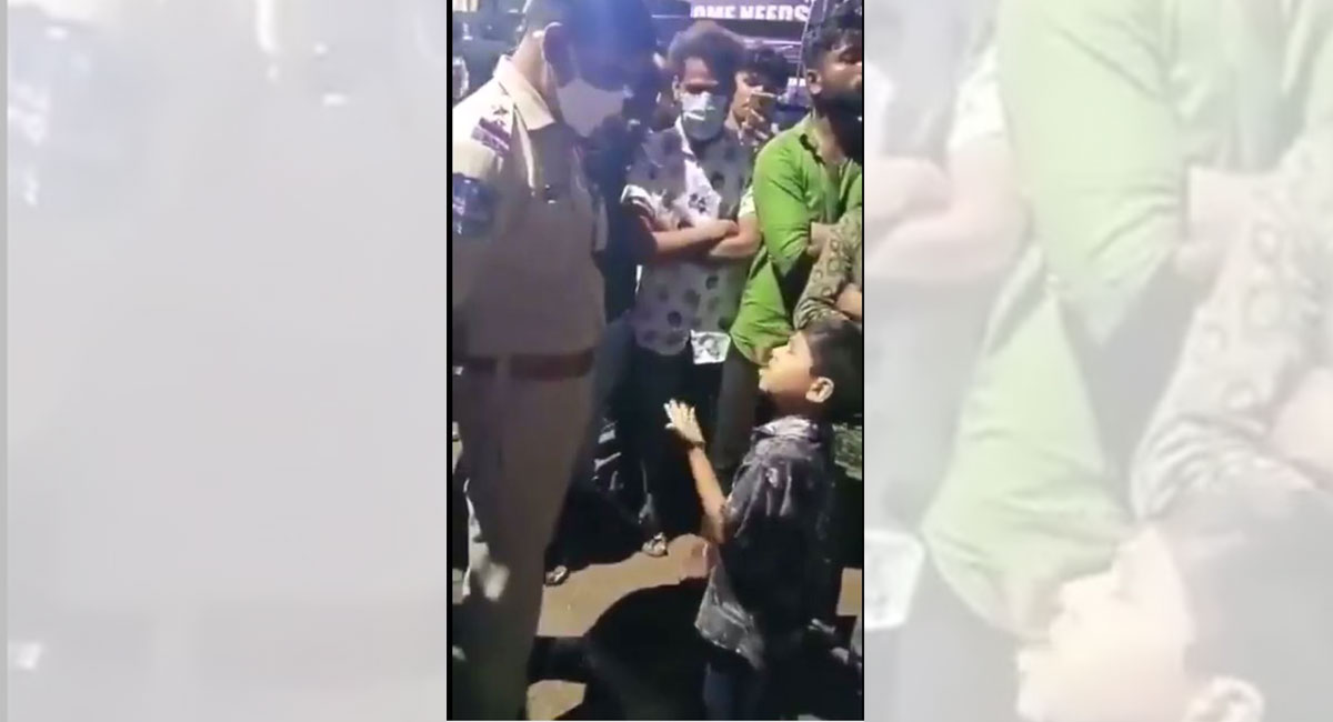 Watch: Cop stops DJ Durga pandal procession in Telangana, 6-year-old argues