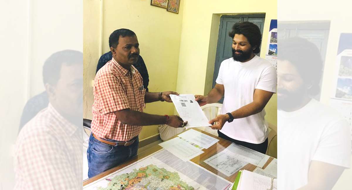 Allu Arjun bought 2 acres on Hyderabad outskirts, see how fans click pictures