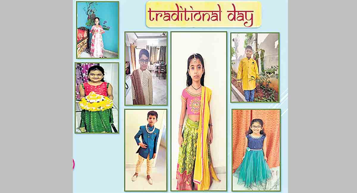Bathukamma: Tiny tots showcase creativity