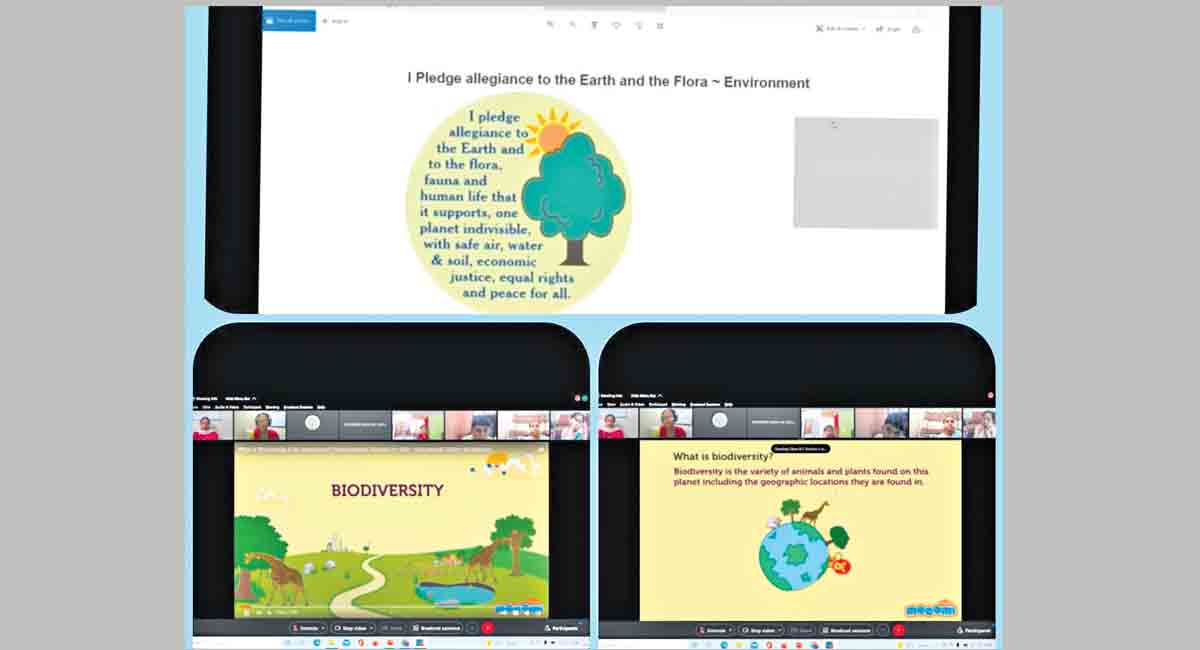 Students of Delhi Public School pledge to protect nature