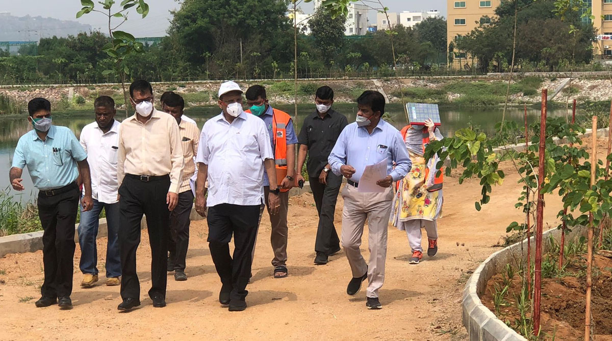 CS Somesh Kumar inspects plantation drive in Hyderabad-Telangana Today