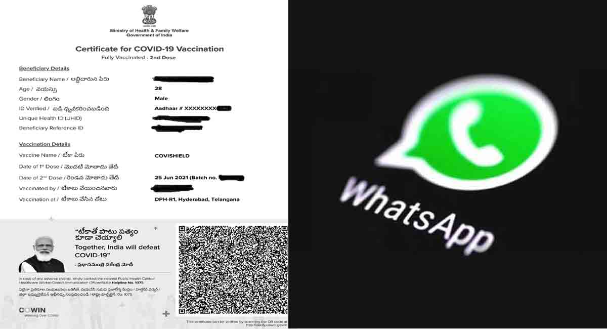Now, get your vaccination certificate on WhatsApp in less than 30 seconds