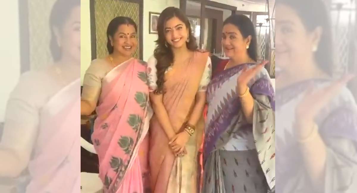 Classic number from Mahanati Savitri goes viral Rashmika, Radhika