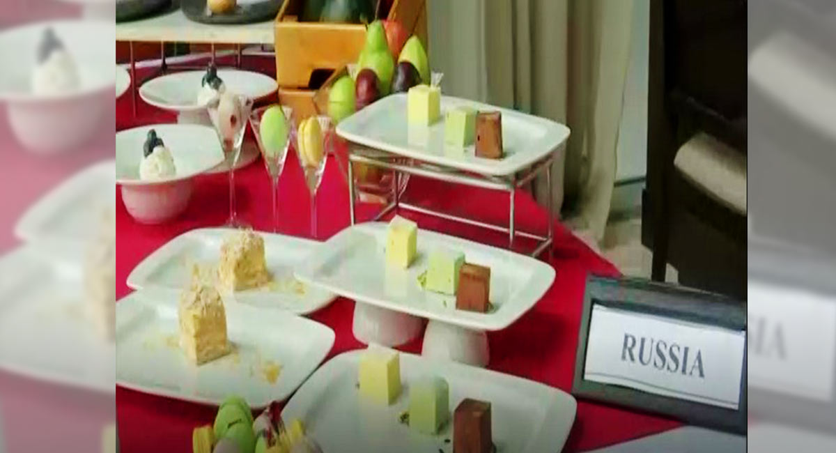 Halloween themed Russian Desserts at International Food Festival in Hyderabad