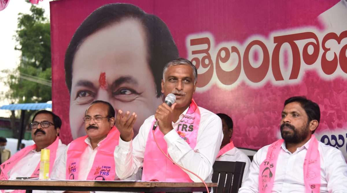 Harish Rao dares Kishan Reddy for debate on fuel prices