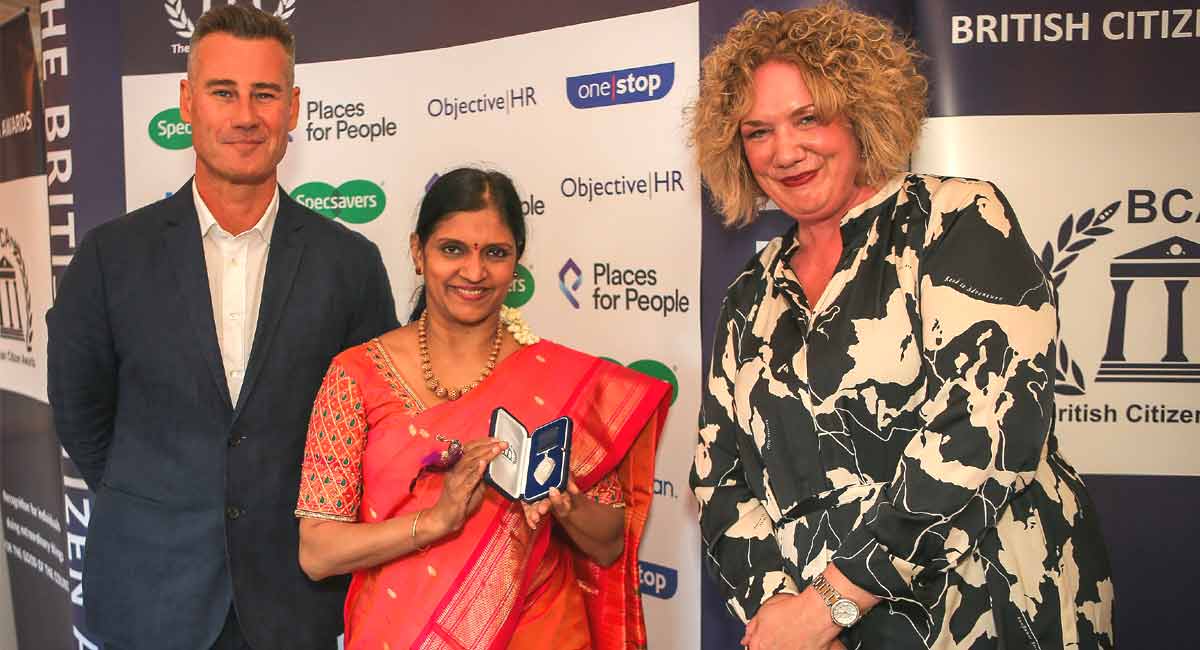 Hyderabad-born woman receives prestigious British Citizen Award
