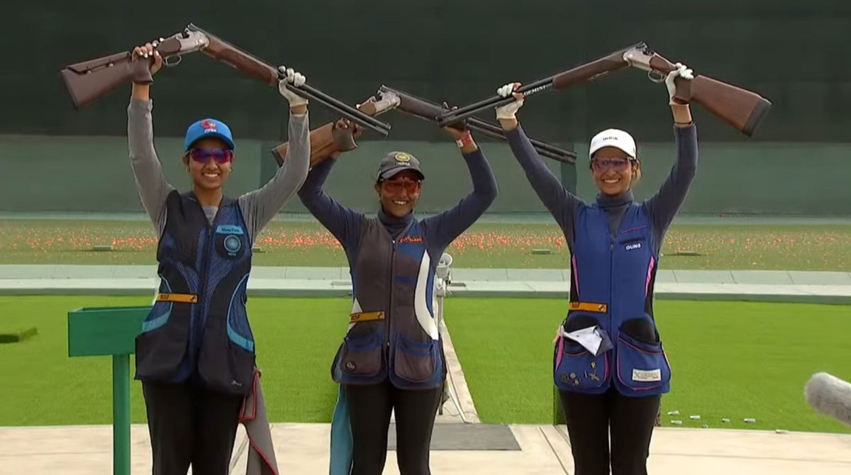 ISSF World Championship: Indian women win team gold in skeet