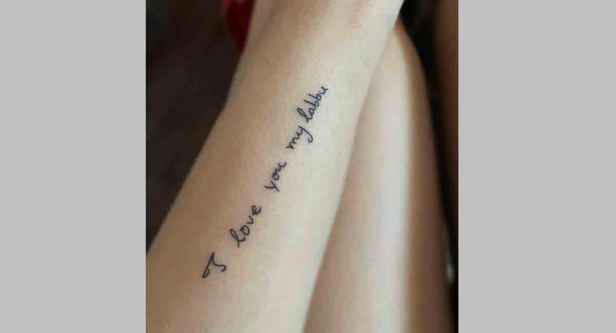 Janhvi gets mother Sridevi’s handwritten note tattooed