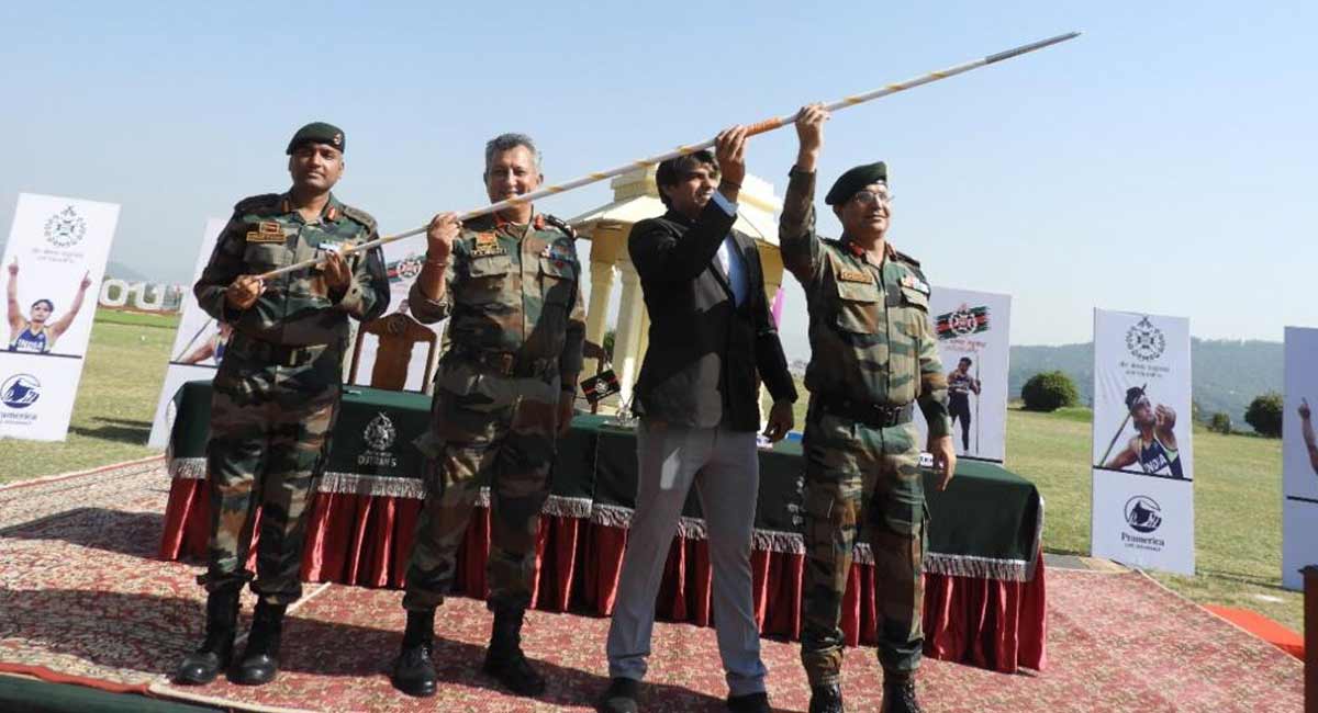 Javelin thrower Neeraj Chopra visits his army unit, makes a statement