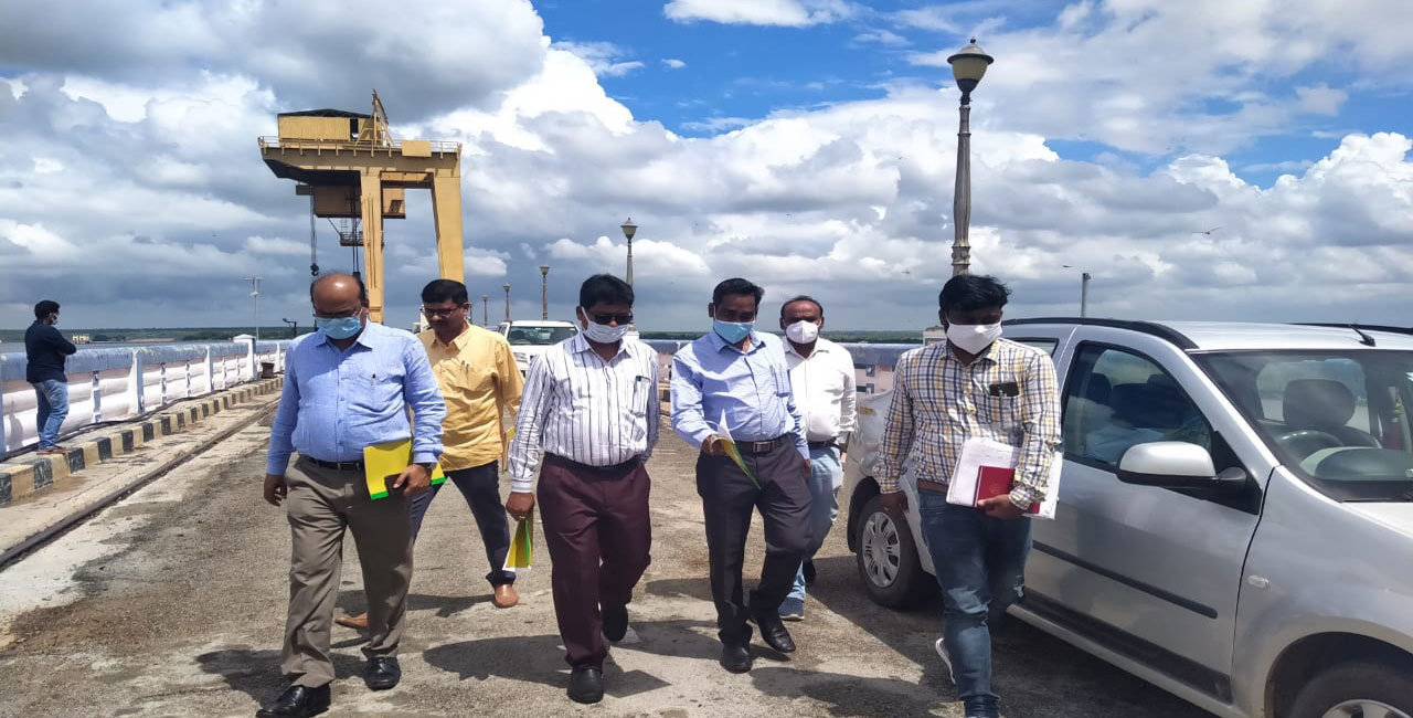 Four crest gates of Nagarjuna Sagar Project lifted