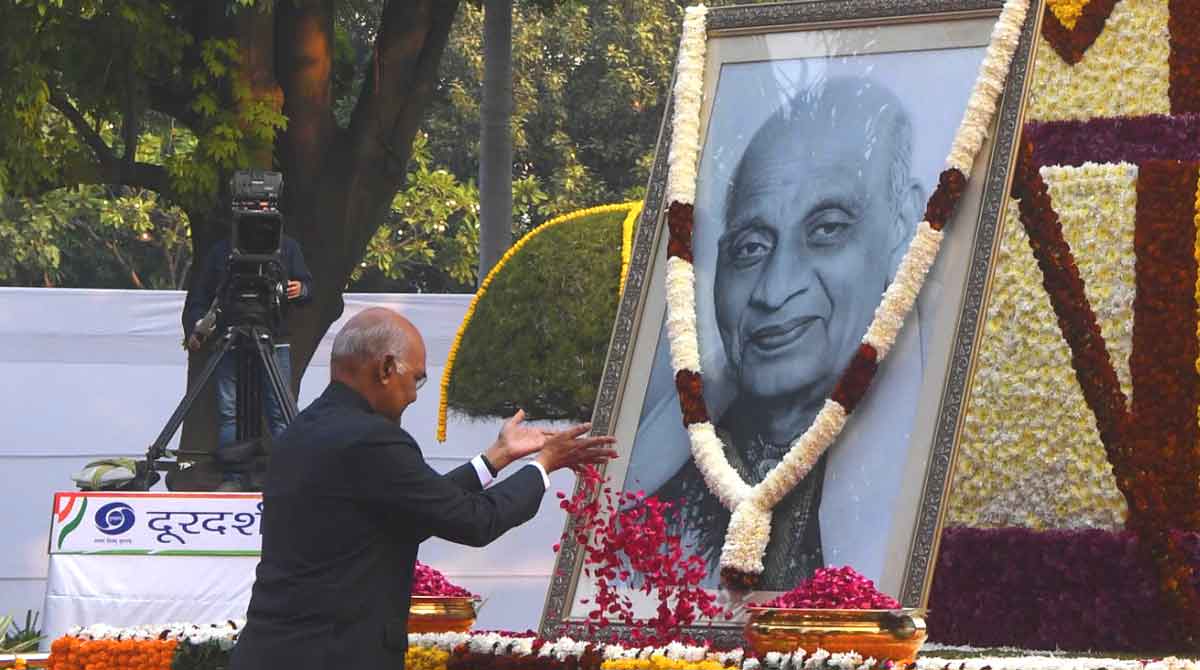Kovind pays tribute to Sardar Vallabhbhai Patel on his birth anniversary