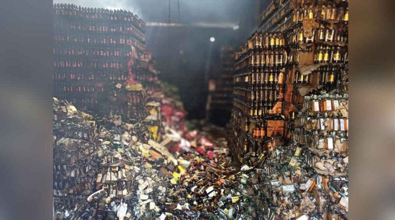 Adilabad: Loss in fire mishap at liquor depot now pegged at Rs 15 crore