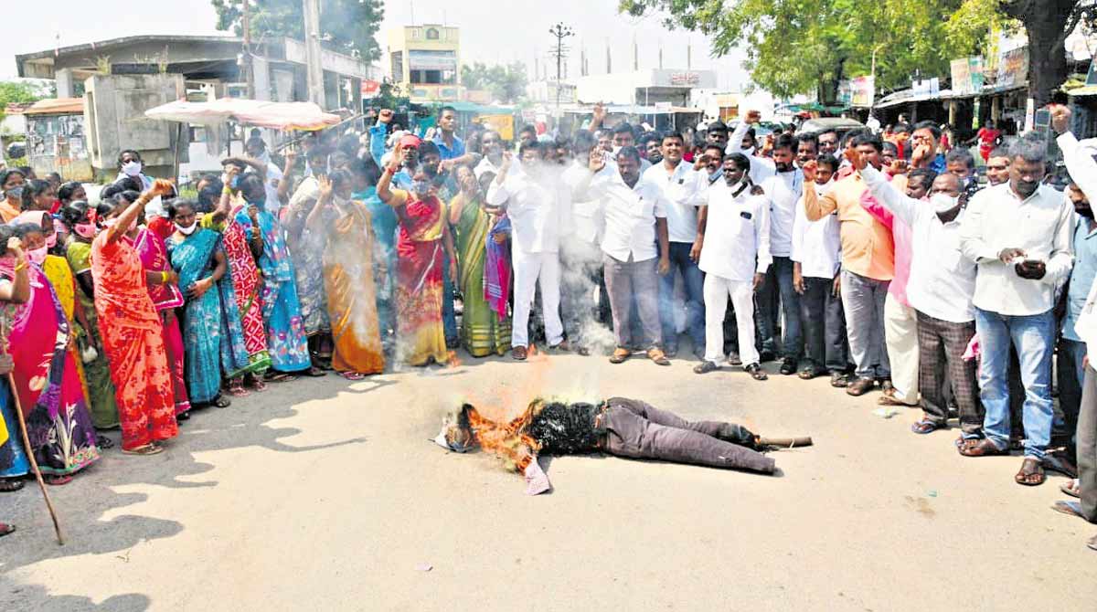 Huzurabad: Protests erupt against BJP’s anti-Dalit move
