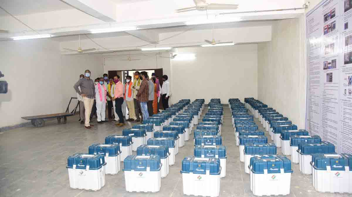 Inspection of EVMs under progress: Karimnagar Collector