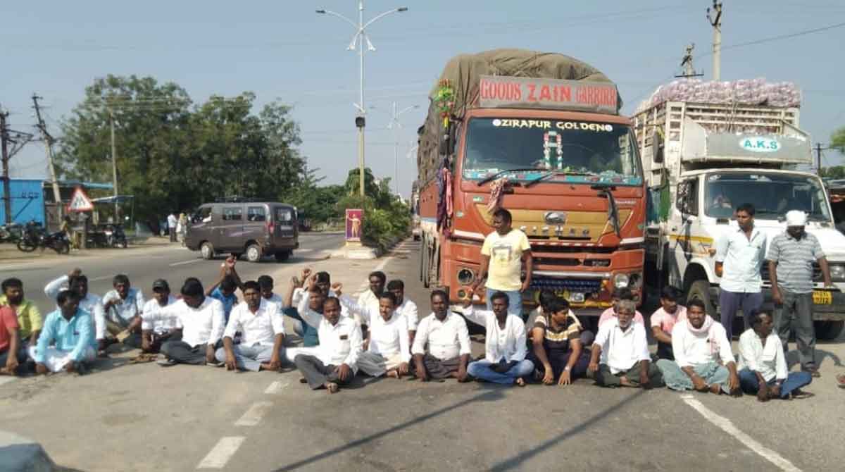 Nirmal: Dalit bodies sit-in over vandalisation of Ambedkar statue