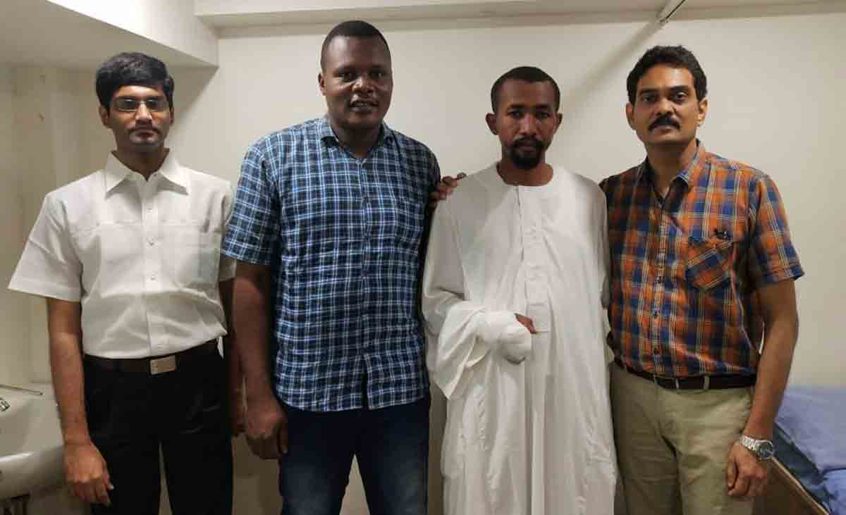 Finger of Sudanese soldier reconstructed in Hyderabad’s Gleneagles Global Hospital