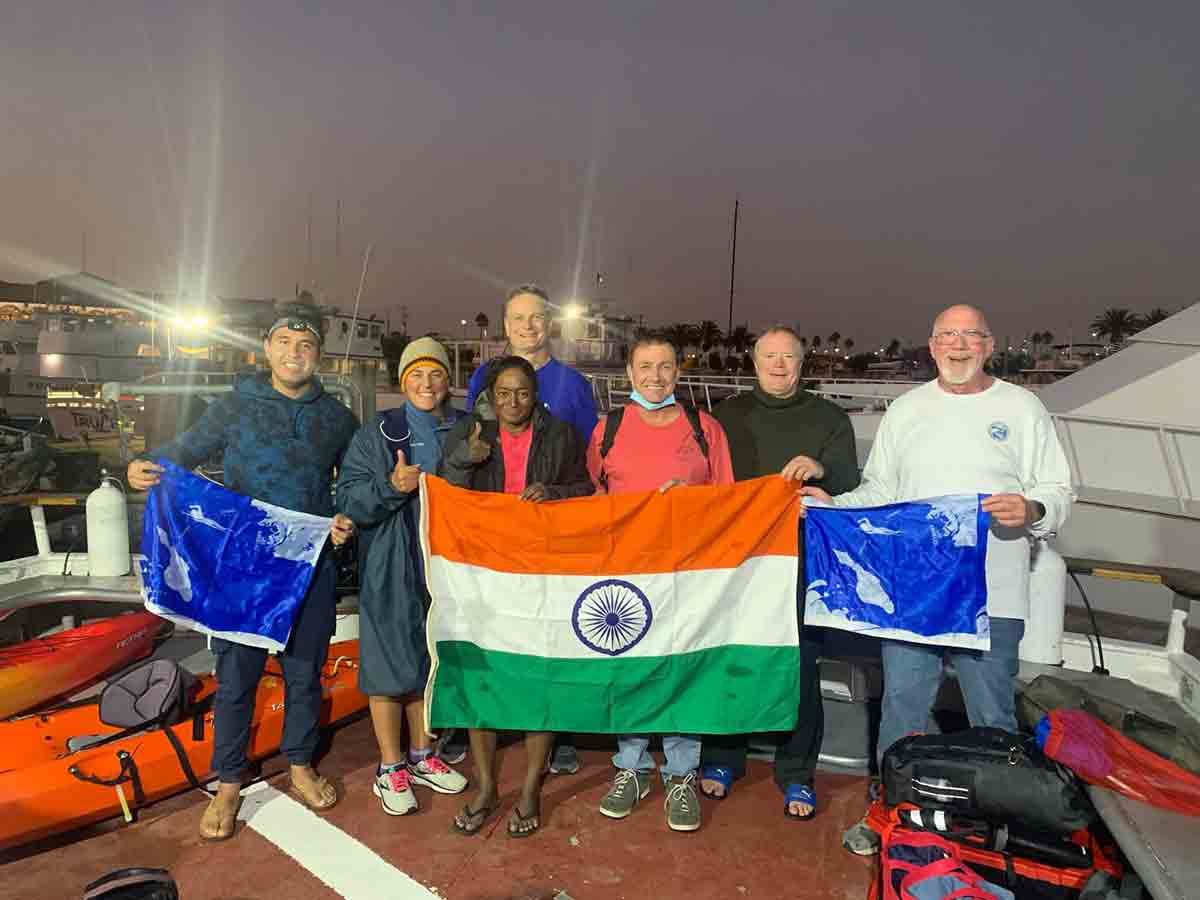 Hyderabad swimmer Syamala Goli crosses Catalina Channel