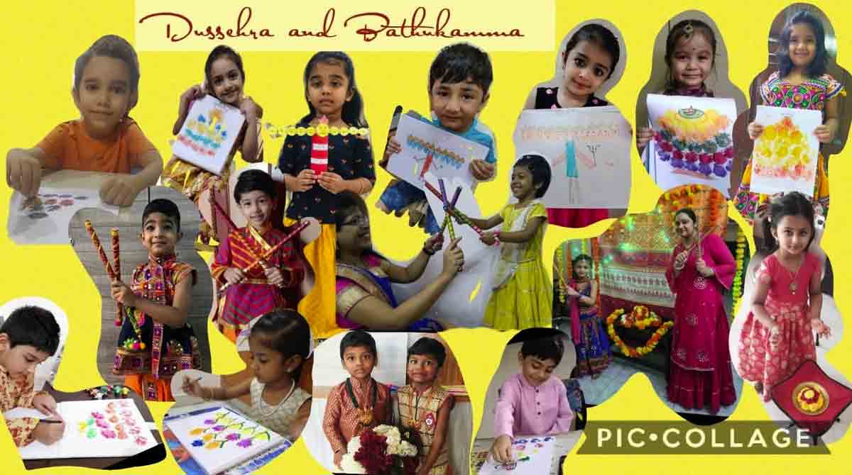 Gitanjali Devshala: Vibrant colours of Bathukamma pyramids