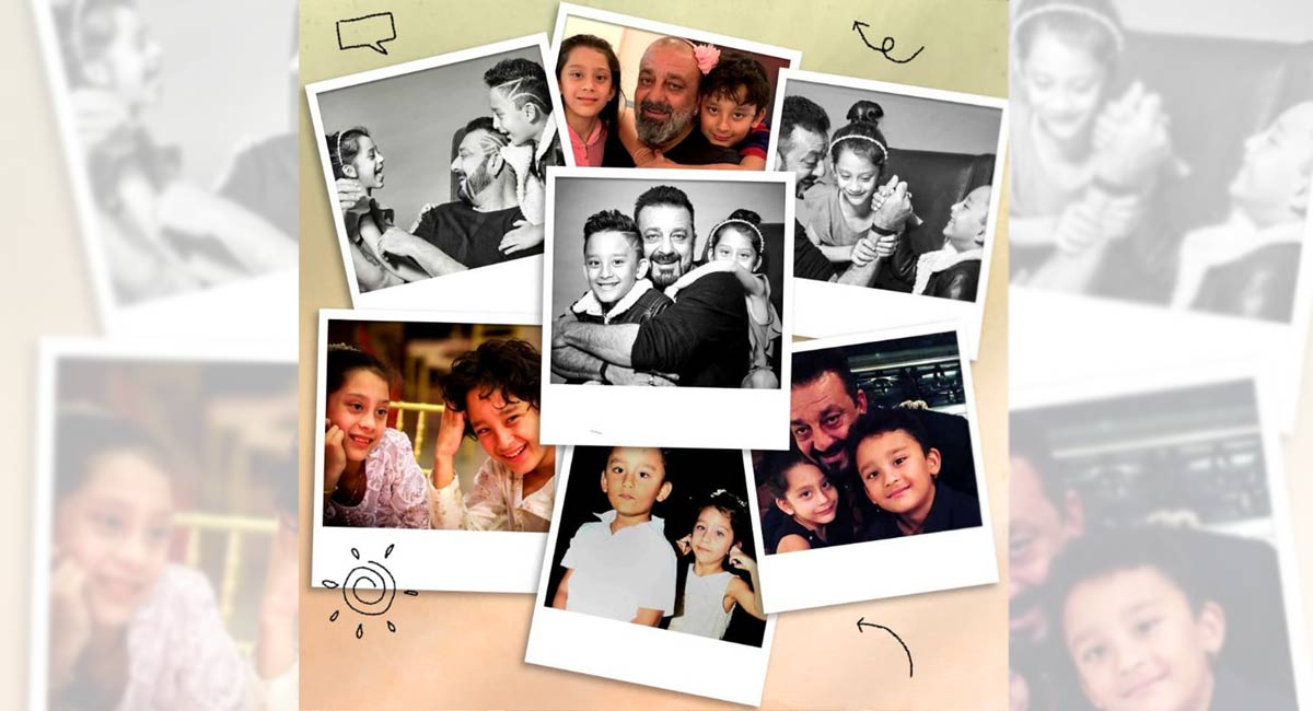 Sanjay Dutt shares adorable pictures of his twins on their birthday
