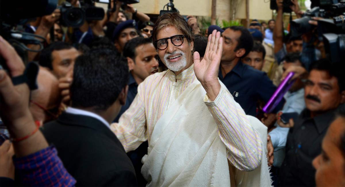 Amitabh Bachchan walks with pride