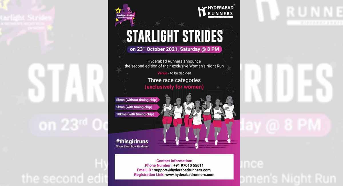 Women night run to be held in Hyderabad