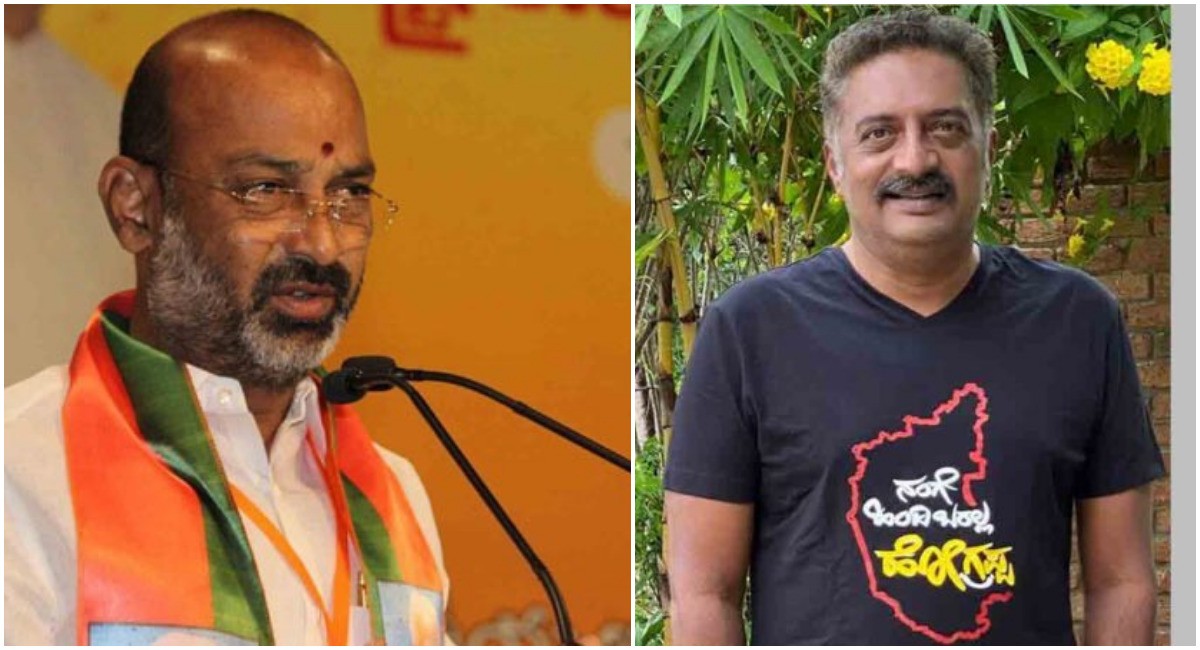 Bandi Sanjay congratulates Manchu Vishnu, targets Prakash Raj