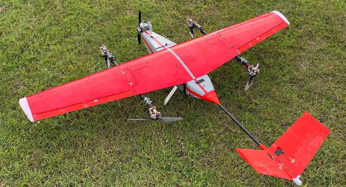 UAV built by T-Works covers 45km in 33 min