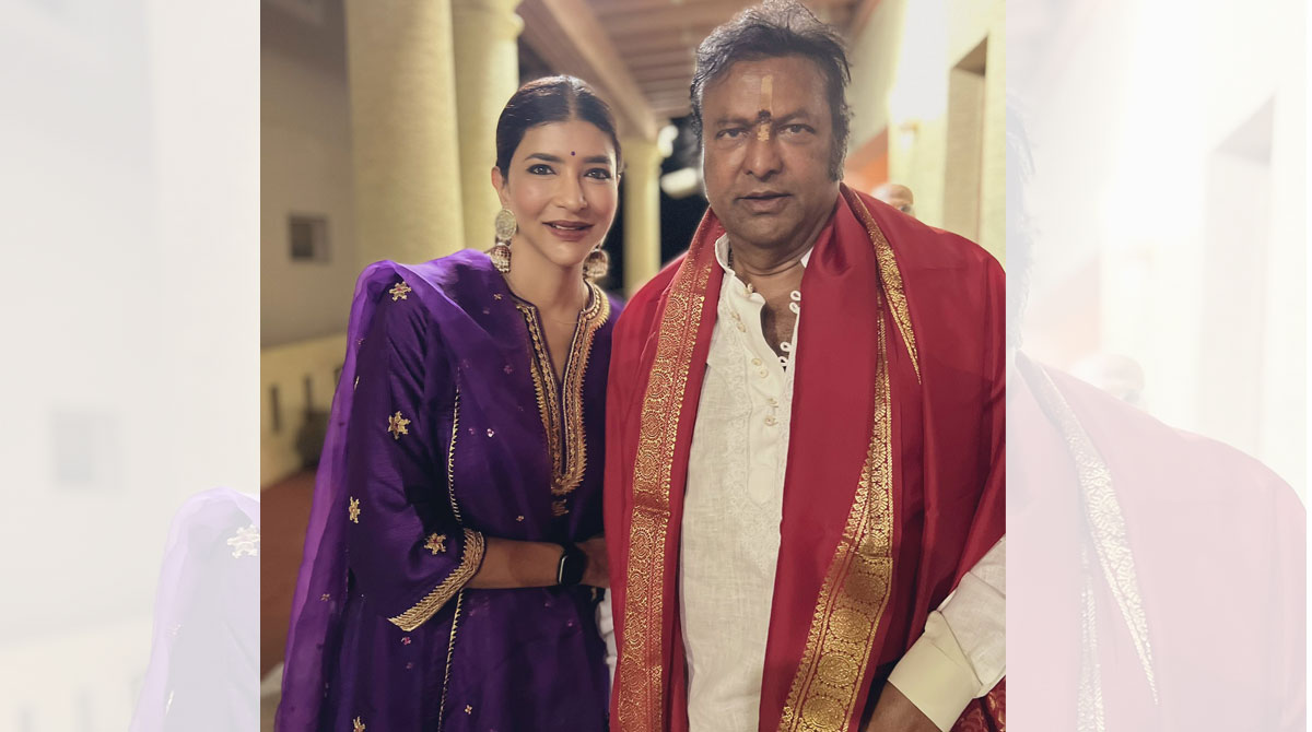 Manchu Lakshmi’s devotional time with dad Mohan Babu