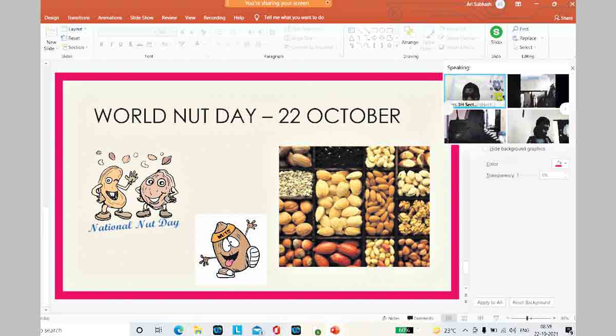 DPS Nacharam: Eat nuts for healthy living