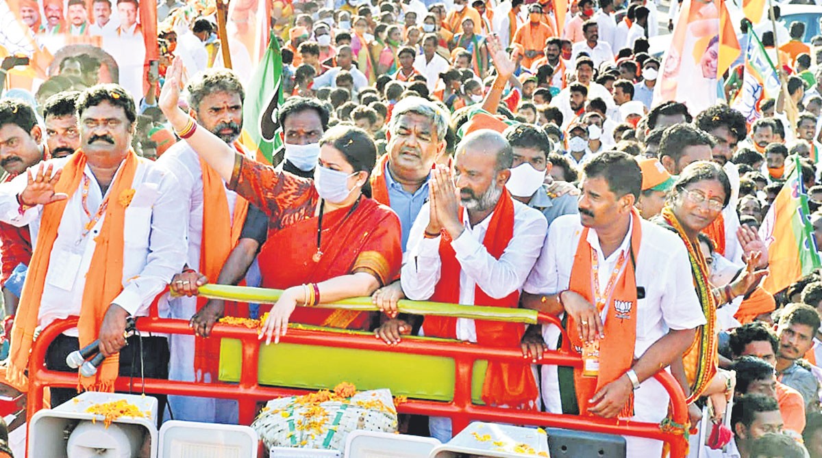 BJP will leave no stone unturned to develop Telangana: Smriti Irani