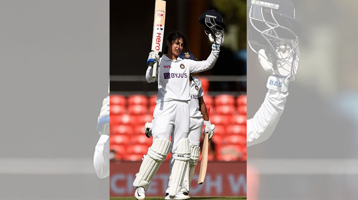 One-off day-night Test: Record ton for Smriti Mandhana as rain interrupts again