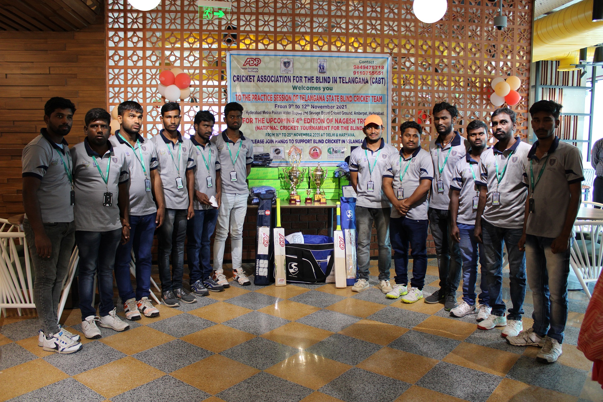 ADP sponsors Telangana Blind Cricket Team