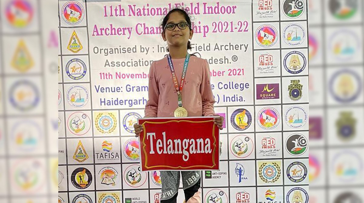 Telangana’s Aksha Reddy wins gold in National Field Archery Championship