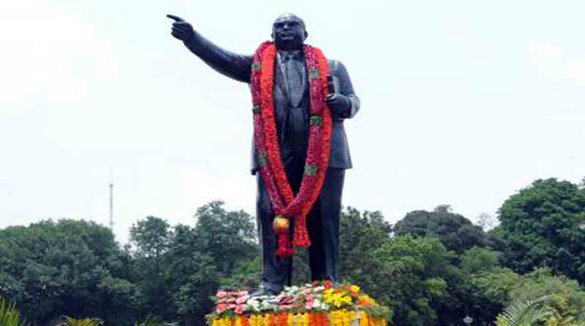 Tension after Ambedkar statue found desecrated in Uttar Pradesh