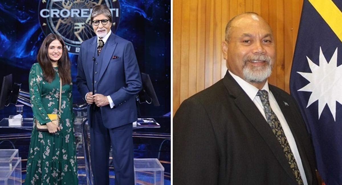 Amitabh Bachchan’s ‘tie-bows’ on ‘KBC13’ impresses President of Nauru