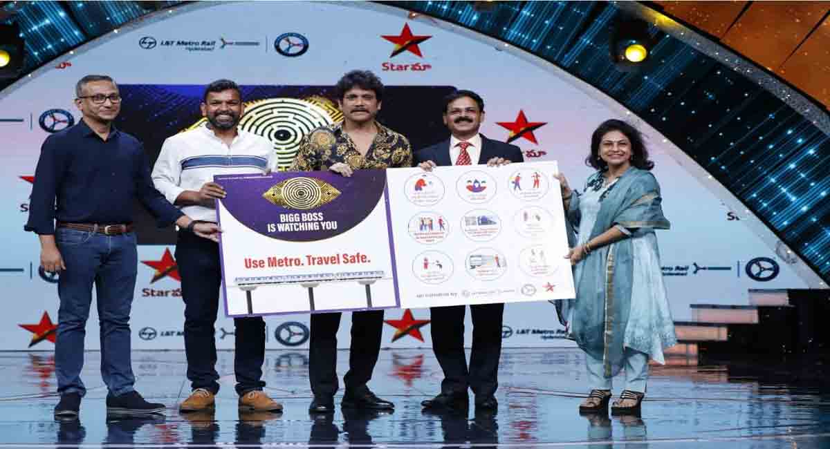 ‘Bigg Boss is watching you’ in over 50 Hyderabad Metro stations