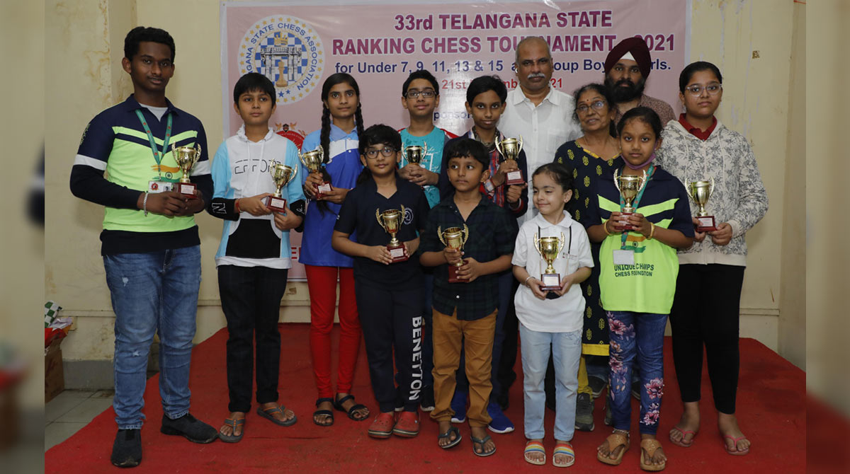 Vidya, Sanketh emerge champions in Telangana ranking chess tournament