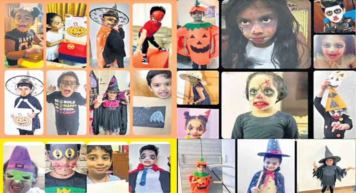Gitanjali Devshala: Kids at their spooky best on Halloween