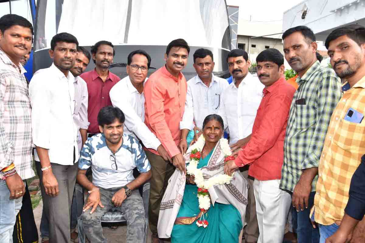Big Boss fame Gangavva felicitated in Mancherial