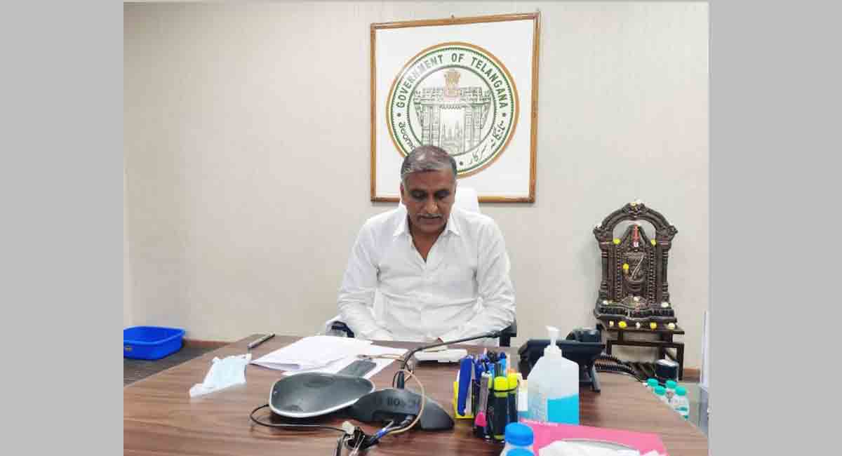Speed-up vaccination drive in Telangana, Harish Rao directs officials