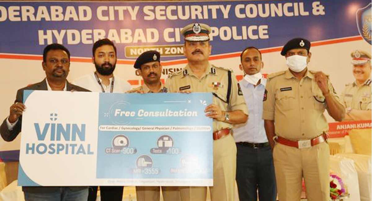 Hyderabad City Police, Security Council hold medical camp